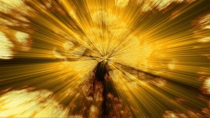 Poster - Supernova explosion with 3d render of solar energy scattering in space. Sprawling patch of spectacular powerful catastrophe in distant galaxy. Futuristic sunrise with bright highlights.
