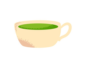 Poster - matcha tea cup design