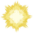 Diamond shape starburst background in bright, golden tones