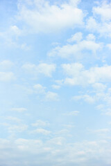 light-blue sky with white clouds