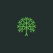 © SUPERGHONAM - Abstract tree logo design illustration vector template