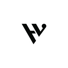 wh latter vector logo abstrack