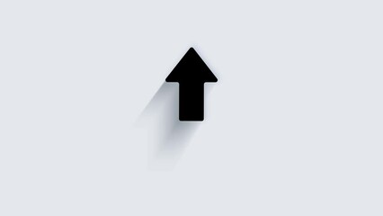 Leinwandbilder - Modern arrow, great design for any purposes. Alpha channel without background. Swipe up animation footage.