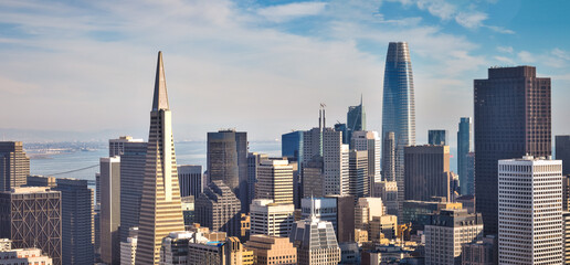 Fototapete - San Francisco City Skyline at Daytime