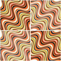 Poster - 4 different vector patterns in the same package(eps). One pattern is paid and 3 are free (white dividing lines)