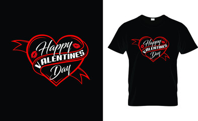 Happy Valentines day - t shirt design