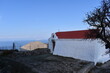 Clifftop church in Patmos, Greece