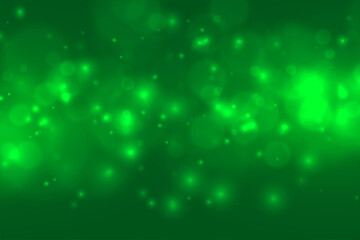 Wall Mural - shiny green sparkling bokeh background