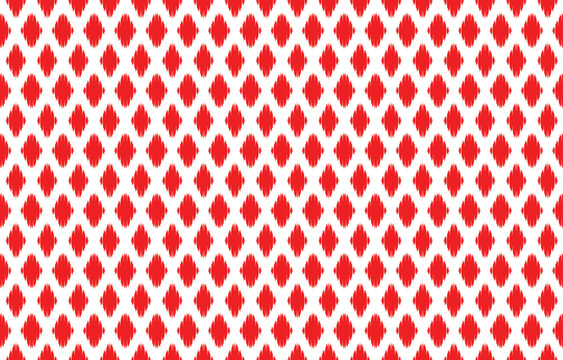 Ethnic abstract ikat art. Seamless chevron pattern in tribal, folk embroidery, and Mexican style. Rhombus geometric art ornament print. Design for carpet, wallpaper, clothing, wrapping, fabric, cover.