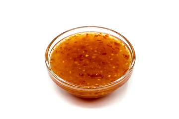 chili sauce isolated on white background