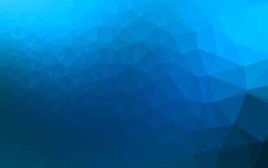 Poster - light blue vector polygonal pattern.