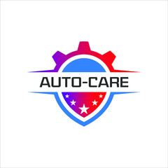 Wall Mural - logo for business auto care and transportation service