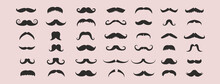 Set Mustache Collection. Vector Illustration. Vector Template Design. Party.