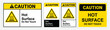 © Mouby Studio - Caution Hot Surface. Vector sign Yellow triangle symbol.
