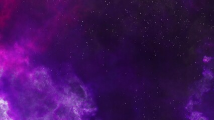 Wall Mural - pink and purple galaxy nebula and stars.