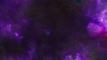 Wall Mural - pink and purple galaxy nebula and stars.