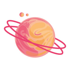 Wall Mural - planet with two rings