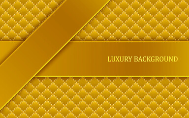 Wall Mural - Golden luxury background with golden beads. Vector illustration.