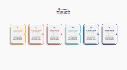 Business infographic timeline icons designed for abstract background template milestone element modern diagram process technology digital marketing data presentation chart Vector