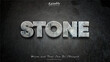 © YENI - stone editable text effect, free font.