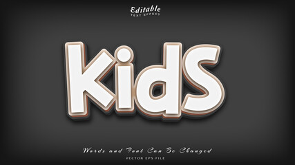 Sticker - kids editable text effect, free font