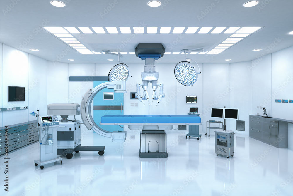 Surgery room interior with amenities Stock Photo | Adobe Stock