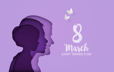 Wall Mural - nternational Women's Day 8 march,