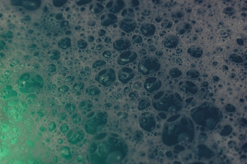 Aufkleber - Beautiful abstract green bubbles background pattern for design. Liquid fluid texture for background, banner.
