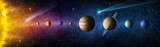 Sun, Mercury, Venus, planet Earth, Mars, Jupiter, Saturn, Uranus, Neptune. , galaxies, stars, comet, asteroid, meteorite, nebula. Elements of this image furnished by NASA