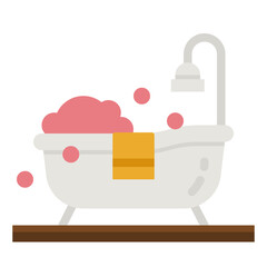 Poster - bath flat icon