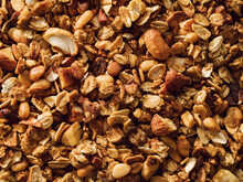 Gluten-free Oat Granola With Nuts Texture