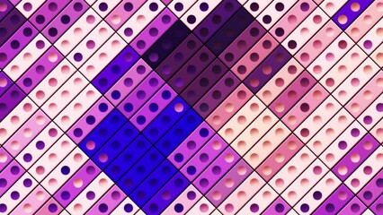 Poster - Mosaic in abstraction. Motion. A constructor consisting of small figures that glitters with different colors