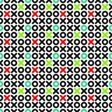 Seamless Background With Tic-tac-toe. Background For Any Use.