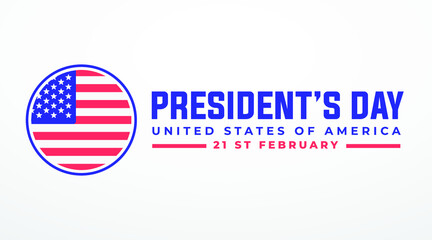 Wall Mural - happy president's day modern creative banner, sign, design concept, social media post, template with blue and red color on an american abstract background 