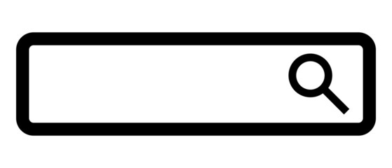Poster - simple search box and magnifying glass icon. vector.
