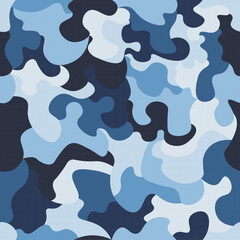 Wall Mural - Camouflage seamless pattern. Abstract modern military background for army textile and clothing.