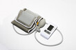 digital blood pressure monitor. isolation on white.