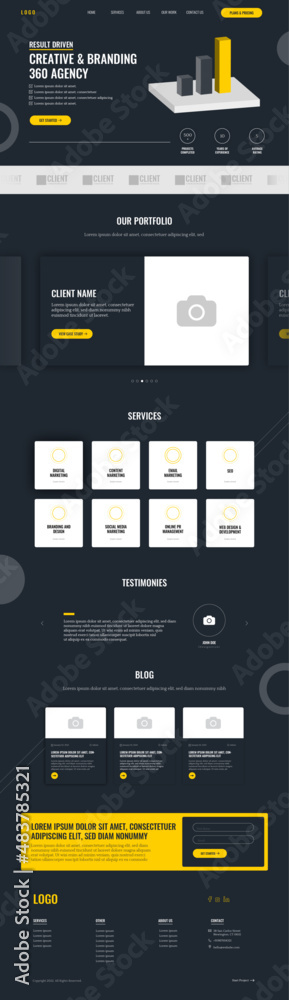 Digital Agency Website UI | Landing Page Design from Website | Template ...