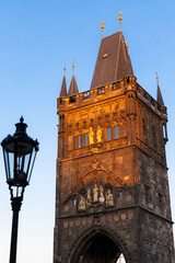 Fototapete - Old Town bridge tower of Charles Bridge, Prague, Czech Republic