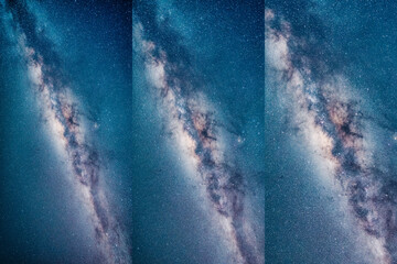 Wall Mural - landscape of milky way
