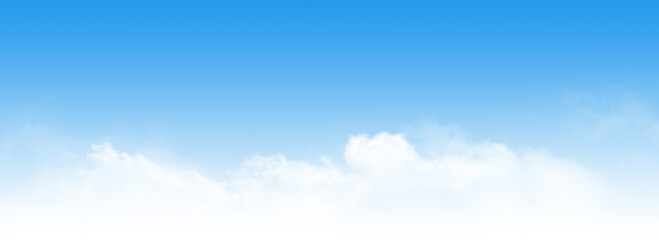Wall Mural - blue sky with clouds wide background