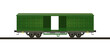 Transport cargo wagon. vector illustration 