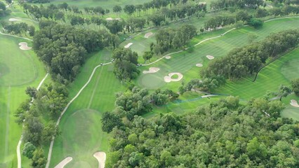 Poster - Top view of Golf court