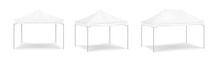 Big Mobile Marquee Set For Trade Show, Weddings And Events. Promotional Outdoor Event White Tent