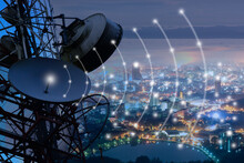 Telecommunication Mast TV Antennas Wireless Technology	

