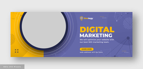 digital marketing agency facebook cover social media web banner