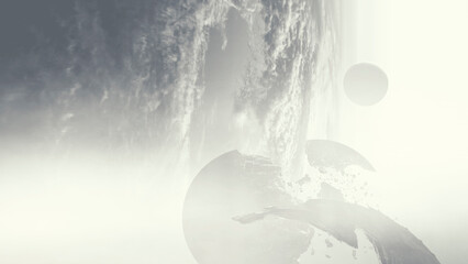 Aufkleber - Image of outer space. . Mixed media