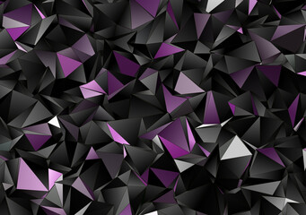 Wall Mural - 3d Triangles, abstract  background. Design wallpaper.