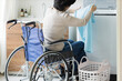 車椅子　女性　洗濯