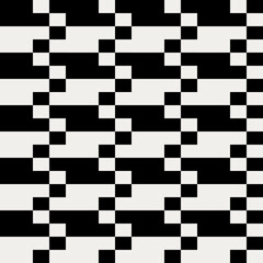 Poster - Different rectangles and squares ornament. Checker squares rectangles black and white.